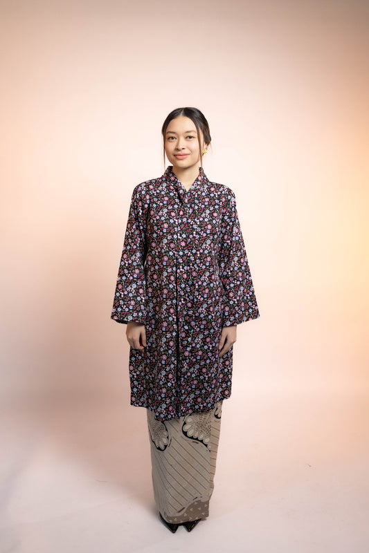 Baju Kebaya Labuh [Black Bouquet]