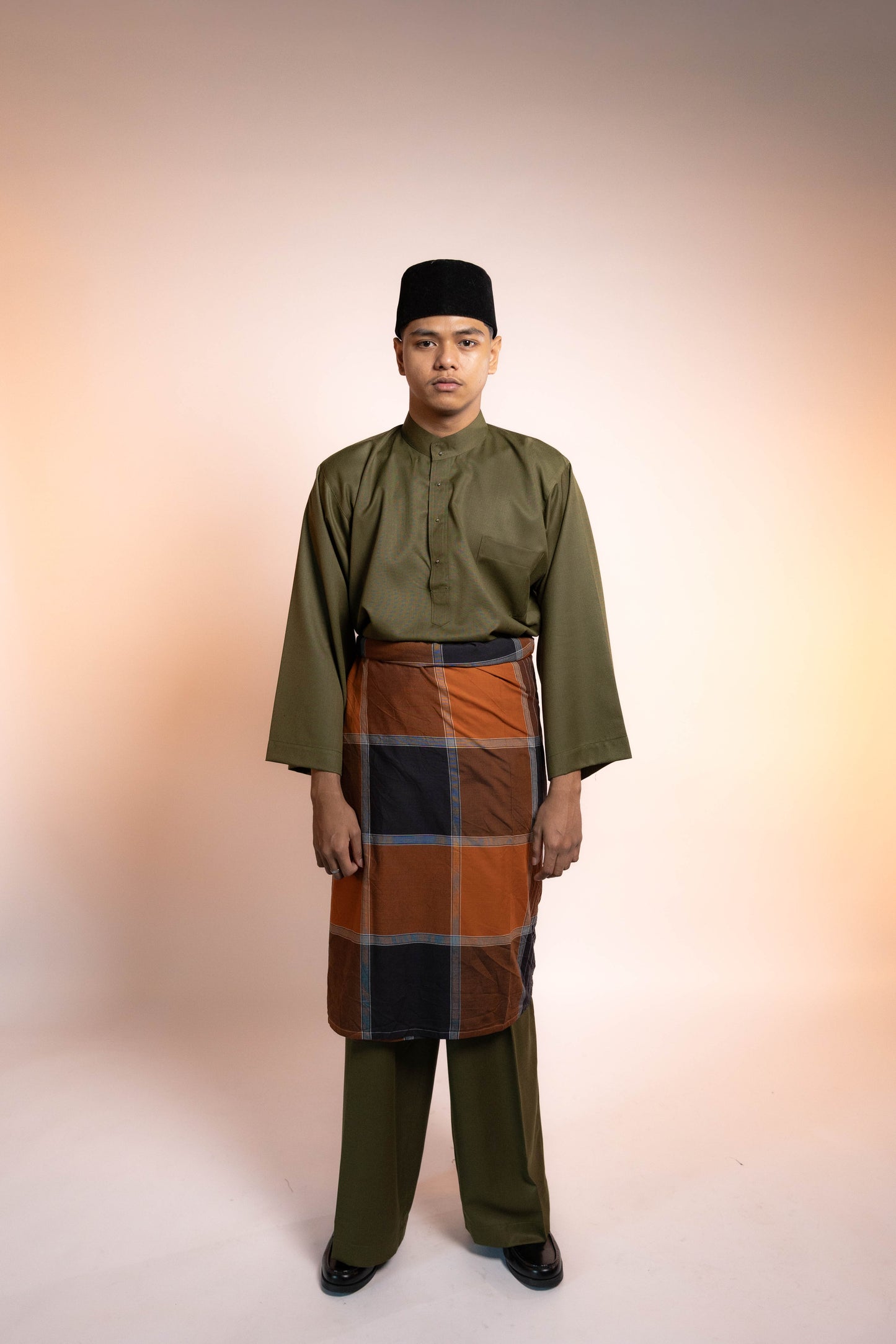 Baju Kurung Lelaki Cekak Musang [Deep Olive]