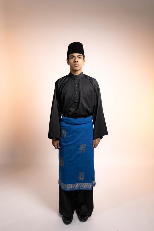 Baju Kurung Lelaki Cekak Musang [Black]