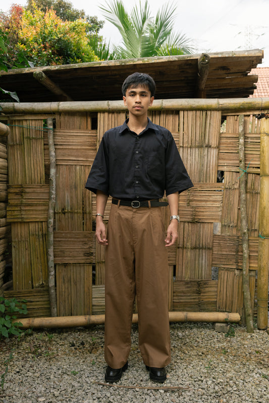 Vintage-Style Men's Trousers [Coklat]