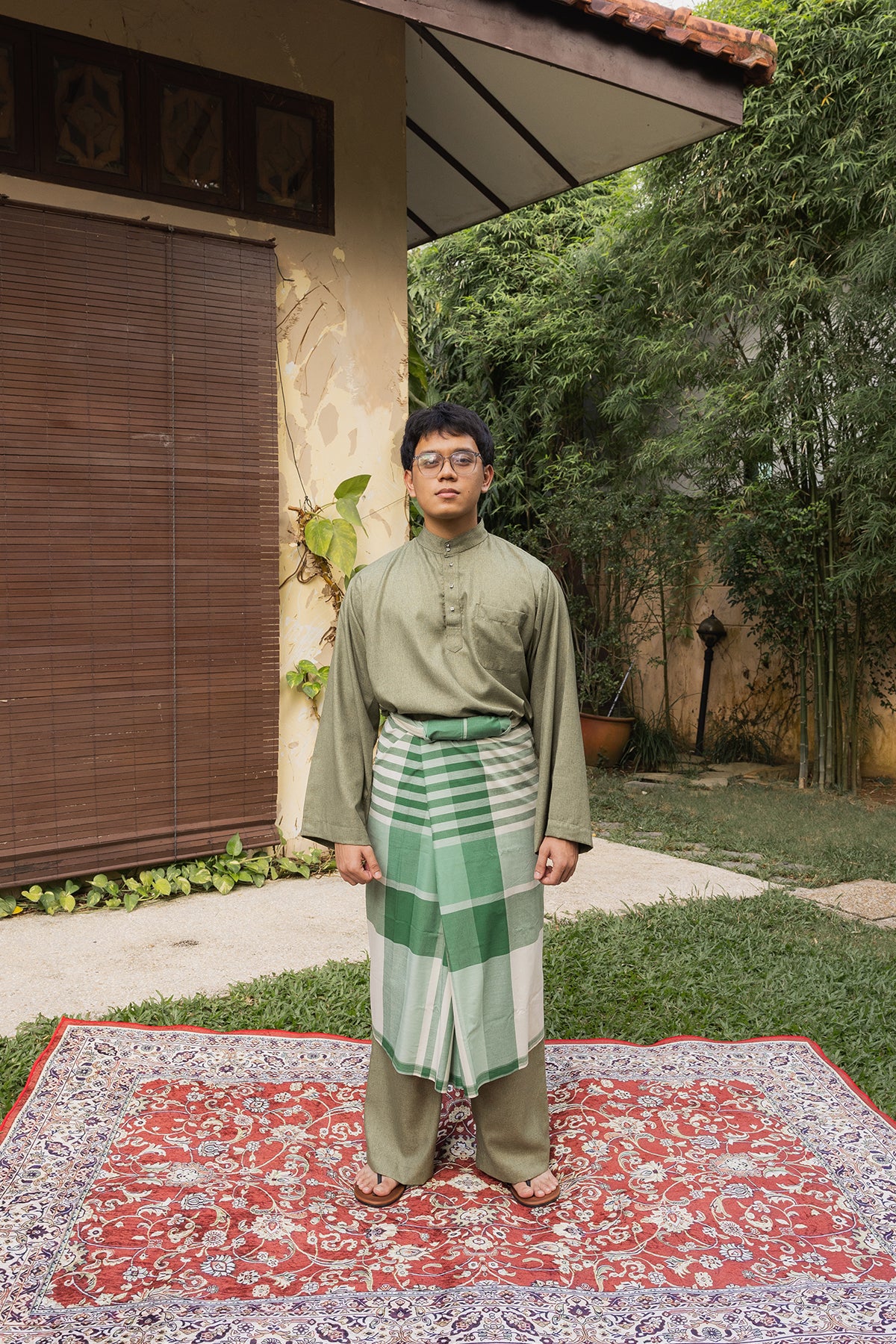 Baju Kurung Lelaki Cekak Musang [Hijau]