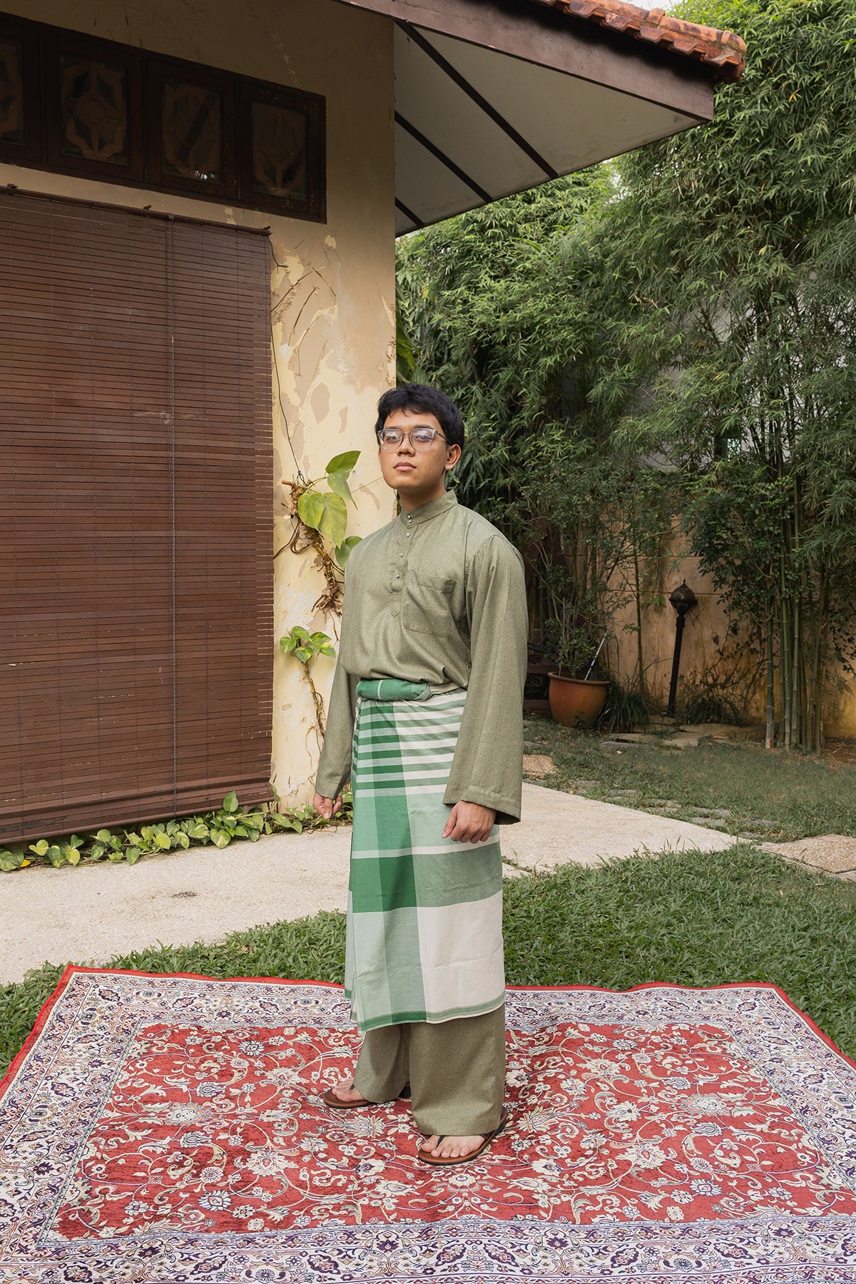 Baju Kurung Lelaki Cekak Musang [Hijau]